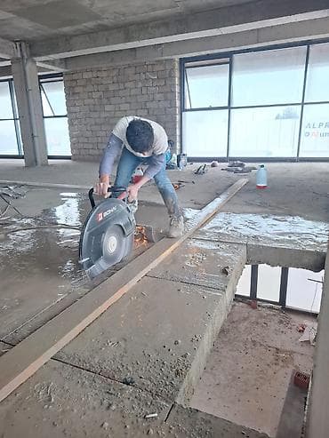 Beton kəsimi və deşmə xidməti - Armaturlu beton, dəmir-beton, divar