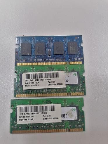 Noutbuk ucun ramlar ddr 2 pc2 512mgbayt