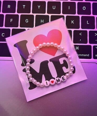 Muncuq qolbaq dəsti – fərdiləşdirilə bilən yazılarla - Elastik ip lalafo.az -da Muncuq qolbaq dəsti – fərdiləşdirilə bilən yazılarla - Elastik ip