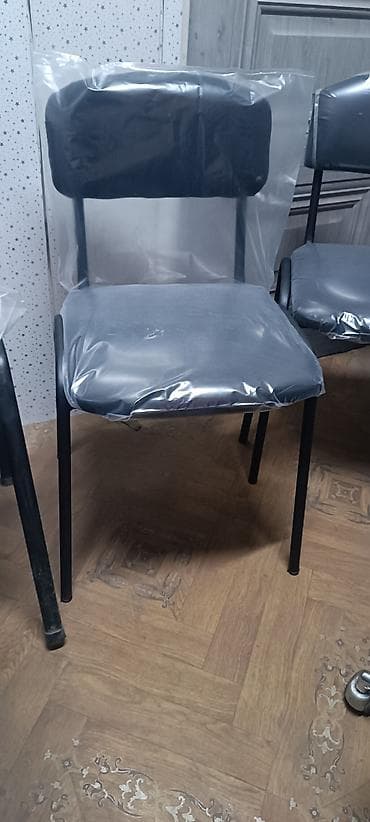 ofis stullari: Metal karkaslı ofis/konfrans stulu - Karkas: qara rəngli möhkəm — 10