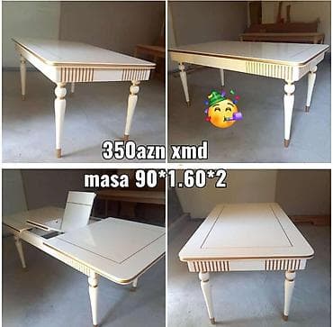 Qonaq masası, Yeni, Dördbucaq masa