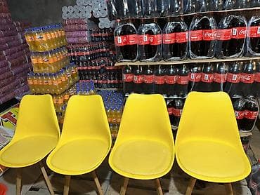 nerj stollar: Mətbəx üçün, Qatlanmayan, rəng - Qırmızı Stul — 5