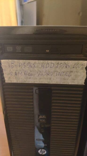 kompüter işlənmiş: Sistem Blok CPU i5 4590S Hdd 500GB Ram 8 GB 140 manat CPU i3-4160 Hdd — 4