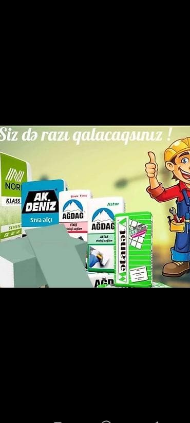 Tikinti və təmir üçün materiallar – geniş çeşid ünvan Bakı SEABRİZ — 1