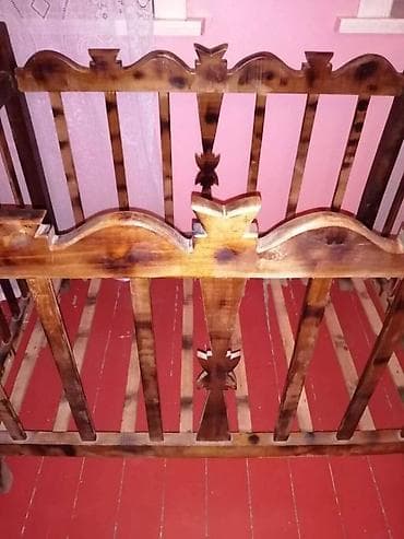 nerjavika bak: Təmiz Qoz Ağacından Təzə Uşaq çarpayısı Əl işidi. Yandrılma Üsulu — 4