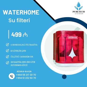 Su filteri Water Hom Almaniya, İtaliya və Türkiyə istehsalı olan hər