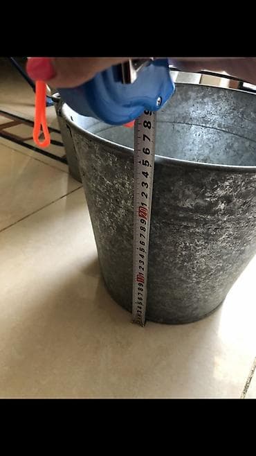 Bağ evi və bağ üçün hərşey: Sinklənmiş metal vedrə - Material: qalvanizə edilmiş (sinklənmiş) — 3