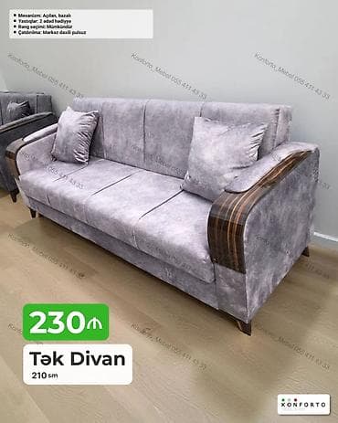 Tək divan – 210 sm - Açılan, bazalı mexanizm: yatacaq funksiyası və lalafo.az -da Tək divan – 210 sm - Açılan, bazalı mexanizm: yatacaq funksiyası və