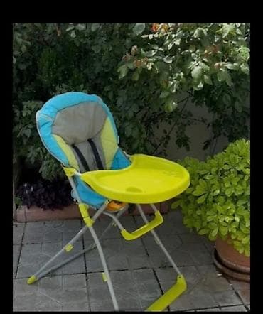 Nənnilər: Uşaq yemək stulu - Tip: qatlanan yüksək yemək stulu - Rəng: açıq — 1