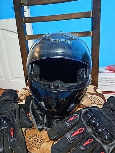 sukutur motor: DFG motosiklet dəbilqəsi + qoruyucu əlcək dəsti - Brend: DFG - Növ — 2