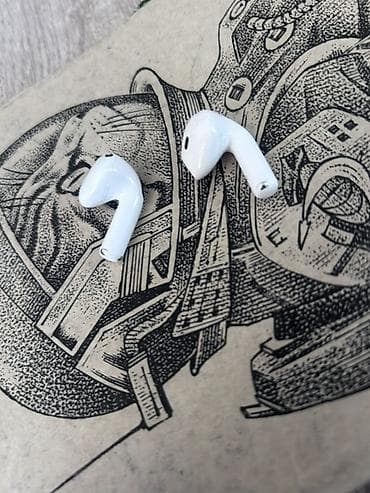 İşlənmiş Simsiz (Bluetooth) Qulaqcıqlar, Apple, rəng - Ağ