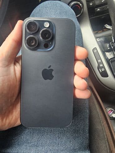 iphone 15: IPhone 15 Pro, 512 GB, Mavi, Sənədlərlə — 1