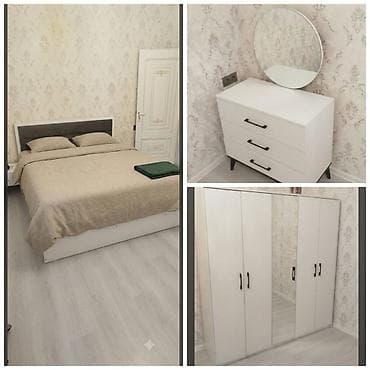 Mebel: Yataq dəsti satılır. Dəstin tərkibi: - 2 nəfərlik çarpayı (aşağısı — 1