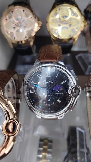 Наручные часы: Cartier kişi qol saatları – klassik Roma rəqəmləri və xronoqraf — 3