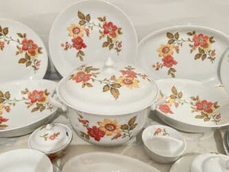 i̇ran qab qacaq: Nahar dəsti, rəng - Ağ, Farfor, Almaniya — 1