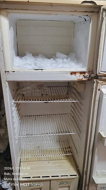 ev kamera: İki kameralı məişət soyuducusu - Üst hissə: dondurucu bölmə (əl ilə — 3