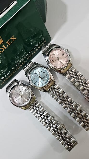 Другие комплектующие: Новый, Наручные часы, Rolex, цвет - Розовый — 1