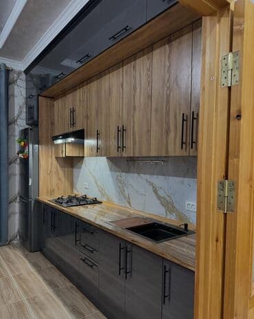 кухонный мебель: Sifarişlə mətbəx dəsti, Özü çəkən petlələr, MDF, Kredit yoxdur, Pulsuz çatdırılma — 2