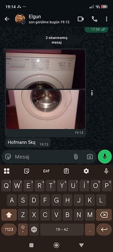 Hofmann paltaryuyan maşın – 5 kq - Ön yükləməli model - 5 kq yuma