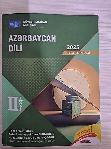 testir: Məhsul: “Azərbaycan dili – 2025 Test Toplusu”, II hissə — 1