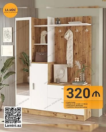 mini dolablar: Dəhliz dolabı – La Mini dizaynı - Ölçülər: D 40 × H 200 × U 140 sm - — 1