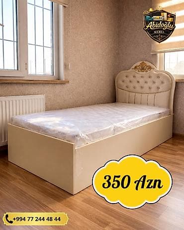 bal: Yeni, Təknəfərlik çarpayı, Bazalı, Matras ilə, Siyirməsiz, Azərbaycan — 1