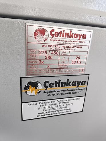 stabilizator ustasi: İşlənmiş, Sənaye üçün, 3 faza, Gərginliy stabilizatoru, 220/380 V — 3