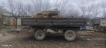 Su nəqliyyatı: Kənd təsərrüfatı üçün ikioxlu qoşqu - Korpus: yüksək yanlı, metal — 1