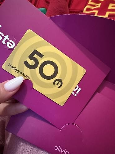 Məhsul: Hədiyyə kartı – 40 AZN Təsvir: - Məbləğ: 50 ₼ - Növ: Hədiyyə