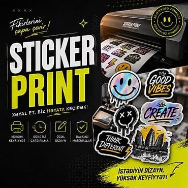 Sticker_Print_Baku sizinlə👋 Birbaşa istehsal mərkəzindən,sərfəli