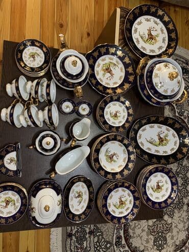 qab qacaq az: Boşqablar, rəng - Göy, Kobalt, Çexiya — 5