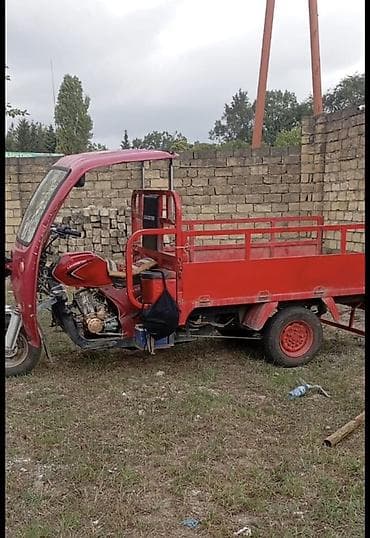 muravey satisi 2022: Qırmızı rəngli üçtəkərli yük motosikleti – Loadster LD150 - Model — 5