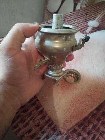 Mətbəx üçün digər texnika: Mini dekorativ samovar (metal) - Material: metal ərinti - Ölçü — 2