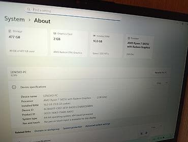 ssd: Lenovo IdeaPad 3 15ABA7 — 10