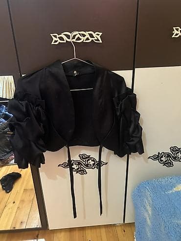 Qara bolero/jaket – qadın geyimi - Rəng: qara - Model: qısa bolero