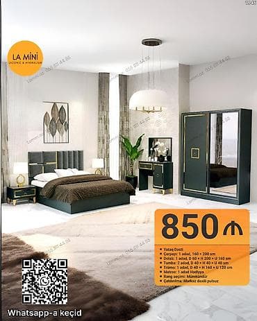 Yataq Dəsti – LA MİNİ Komplektin tərkibi: - Çarpayı: 1 ədəd, 160 ×