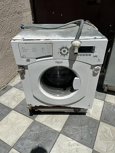 Стиральная машина Hotpoint Ariston, 7 кг, Требуется ремонт, Автомат, Есть сушка, Бесплатная доставка, Платная доставка, Самовывоз