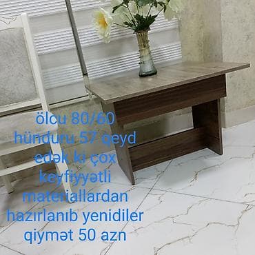 demir stolar: Jurnal masası, Yeni, Açılmayan, MDF, Kvadrat masa — 3