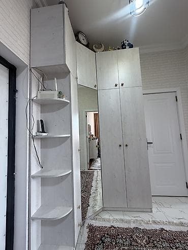 stol taxta: Daxili dəhliz üçün künc qarderob–dolu dəst - Rəng: açıq ağ-ağac — 5