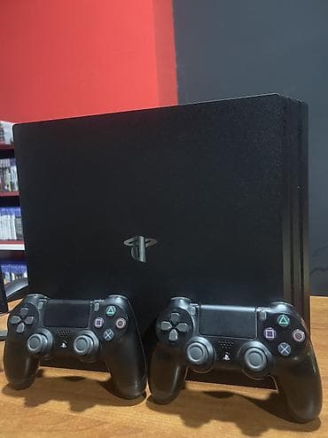 Ps 4 Pro Yaddas 1 TB blomu yerınde Sıstem 13.52 Ustunde 2 Eded Pult