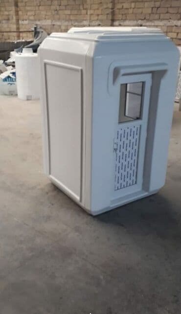 Baklar və çənlər: Bina heyetlerine parklara 150*150 olcude gozetci kabinlerinin