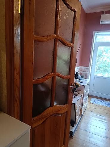 infacol kapi: Taxta otaq qapısı – şüşəli model - Material: təbii taxta (şam ağacına — 3