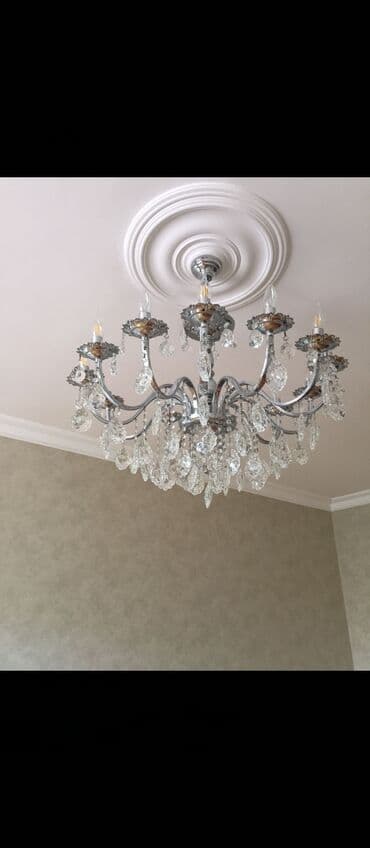 dosek matras satışı: Çılçıraq, 10 və daha çox lampa, Xrustal — 1