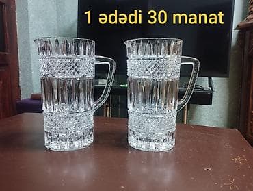 icki: Xrustal Qrafinlər hündürlüyü 22 sm, eni 12 sm - 1 ədədi 30 manat — 1