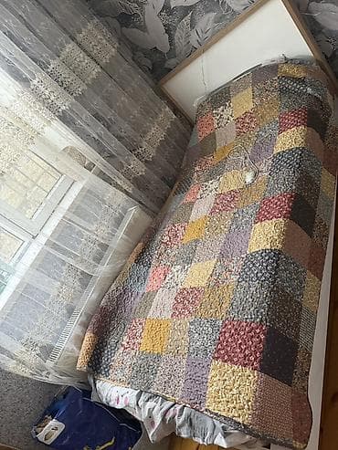 Pledlər: Patchwork yataq kravatı - Material: Parça kvadratlarının — 1