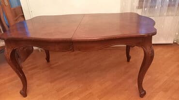 Qonaq masası, İşlənmiş, Açılmayan, Taxta, Kvadrat masa