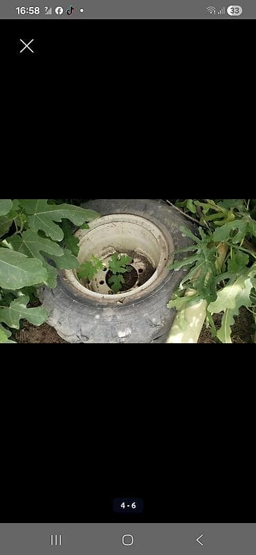 Aqrar texnika üçün təkər diski və şin - Metal diskli, çoxboltlu