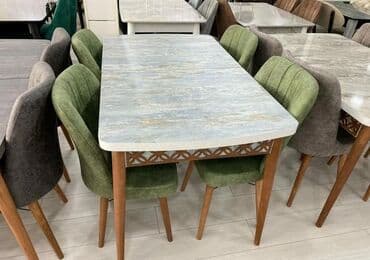 Masa və oturacaq dəstləri: Mətbəx üçün, Yeni, Açılan, Dördbucaq masa, 4 stul — 1