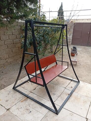 Качели: Диван-качели, Без зонтика, Металл — 1