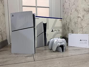 pleys: PlayStation 5 slim(Disk versiyası) – tam dəst iki pult şarj stendi — 1